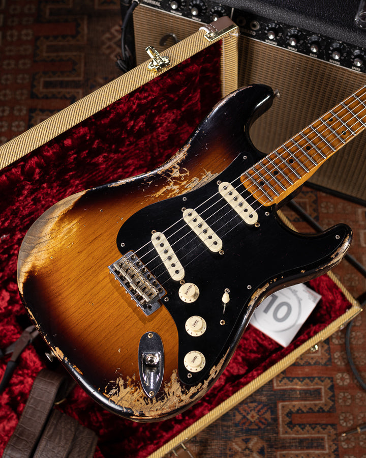 tobacco sunburst strat black pickguard Squier 40th Anniversary Stratocaster Vintage Edition Anodized Pi shimmering clear highs and balanced rich lows Squier 40th Anniversary Stratocaster ,