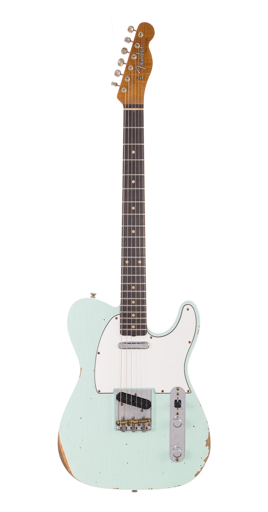 Fender Custom Shop 1960 Bound Telecaster Relic, Lark Custom - Faded Surf  Green (583)