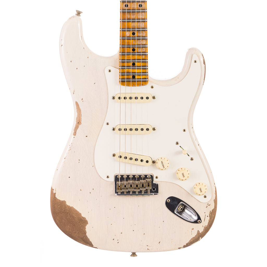 Fender Custom Shop 1957 Stratocaster Heavy Relic, Lark Guitars Custom Run -  White Blonde (843)