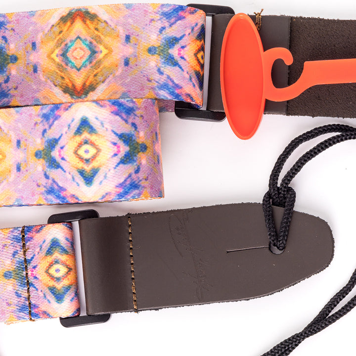 Henry Heller 1.5" Ukulele Design Series Sublimation Strap - Kaleidoscope 3