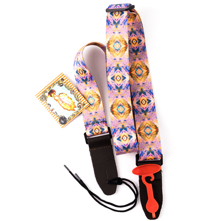 Henry Heller 1.5" Ukulele Design Series Sublimation Strap - Kaleidoscope 3