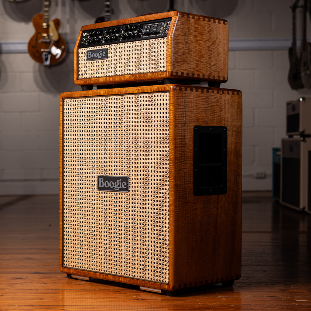 Mesa Boogie Mark VII Head and 2x12 Diagonal Rectifier Cab - Private Reserve Flamed Myrtlewood