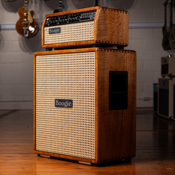 Mesa Boogie Mark VII Head and 2x12 Diagonal Rectifier Cab - Private Reserve Flamed Myrtlewood