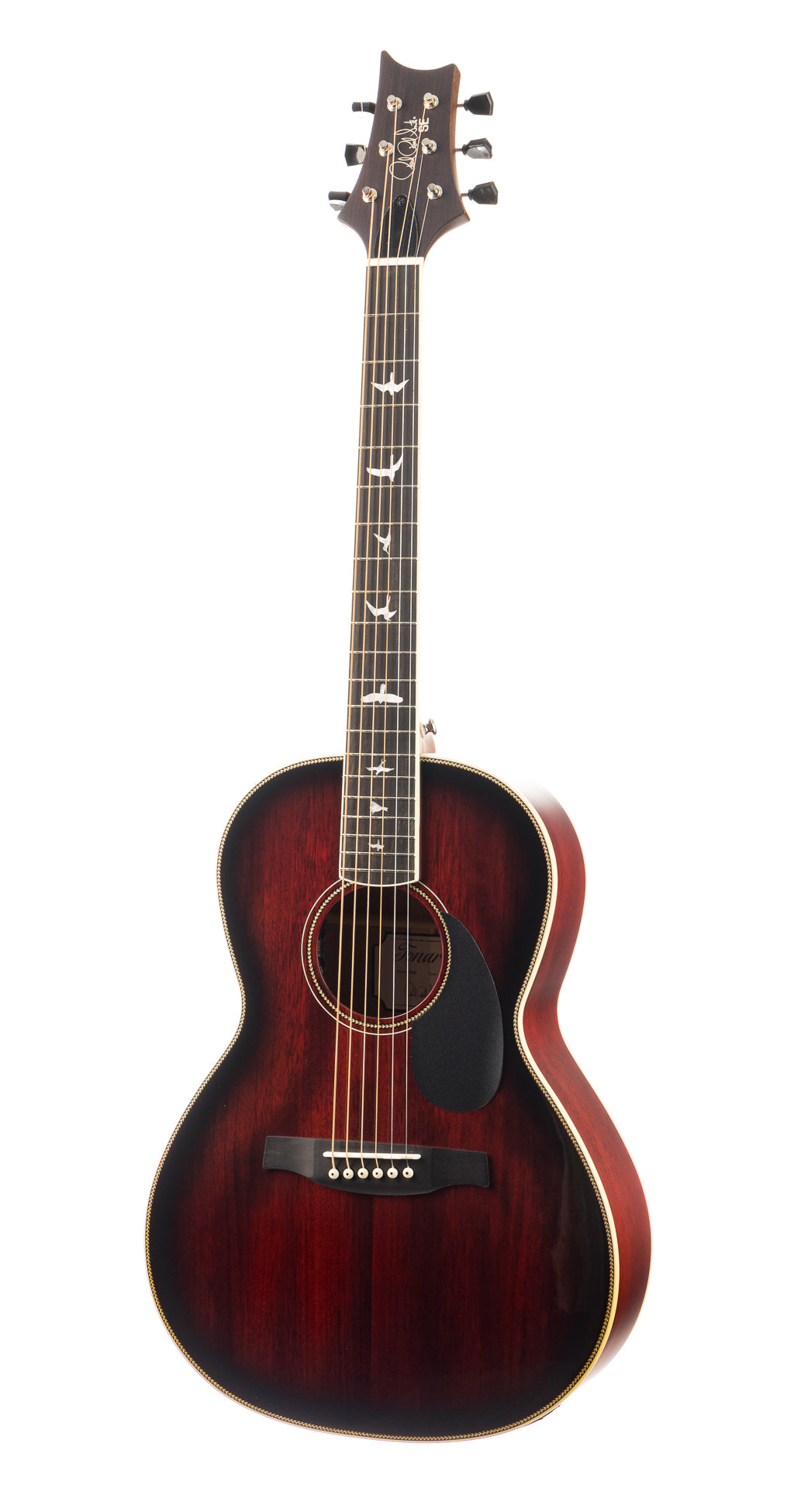 PRS SE P20 Parlor - Fire Red Burst (Gloss Top / Satin Back)