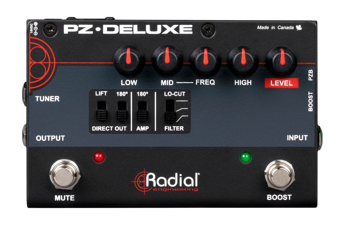 Radial Tonebone PZ-Deluxe 1-channel Preamp and DI for Acoustic Guitar