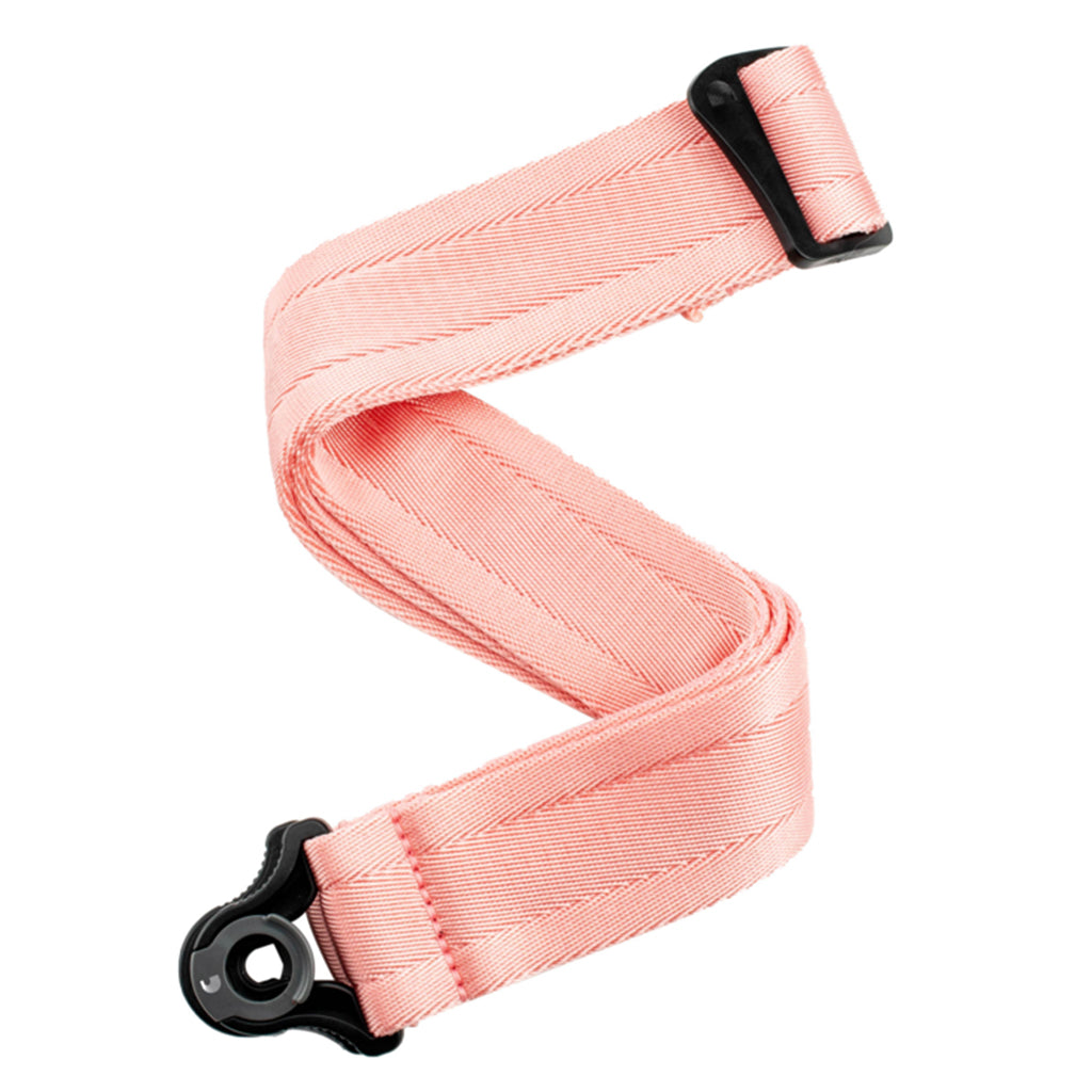 D'Addario  Auto Lock Strap, 50mm - New Rose