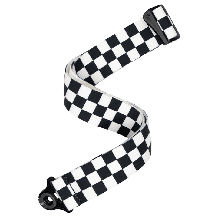 D'Addario  Auto Lock Strap, 50mm - Checkerboard