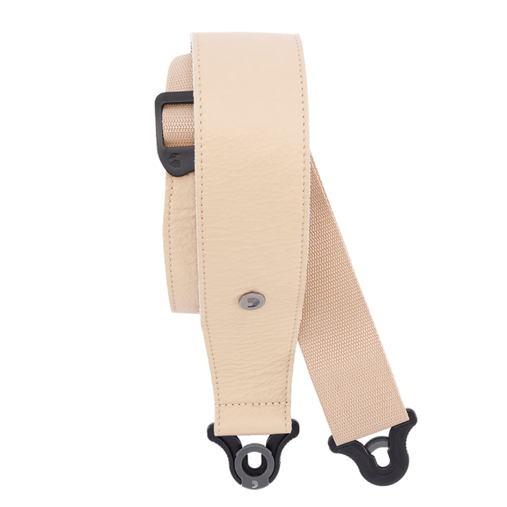D'Addario Comfort Leather Auto Lock Strap 2.5" - Tan-Brown