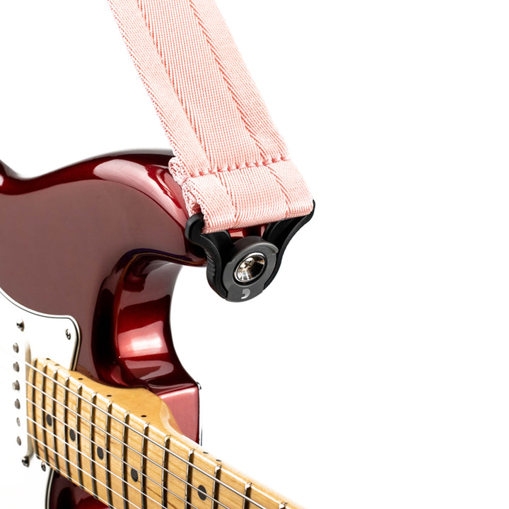 D'Addario  Auto Lock Strap, 50mm - New Rose