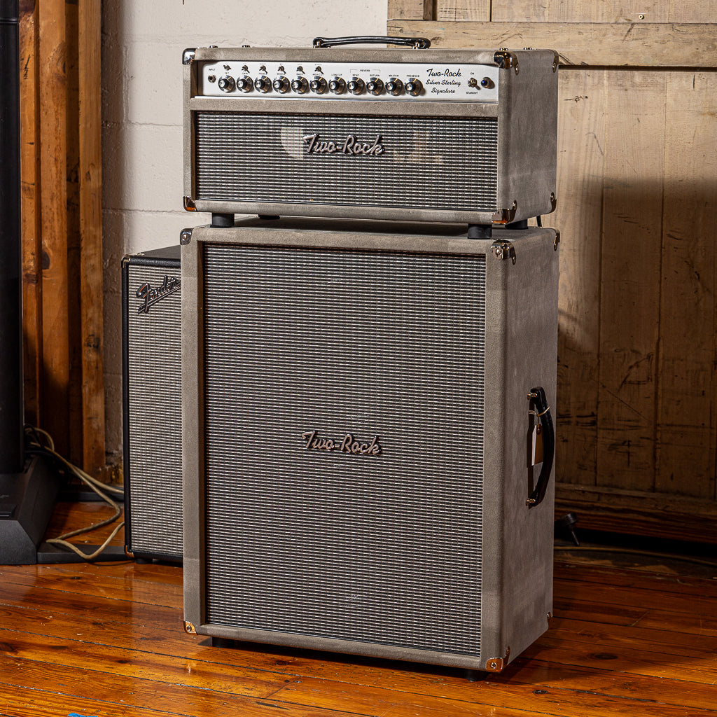 Two Rock Silver Sterling 100/50 Head and 2x12 Cabinet - Gray Suede