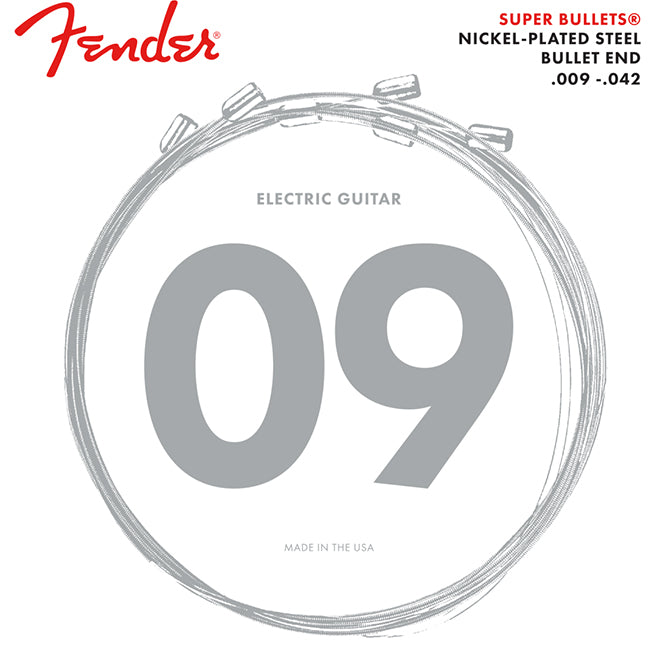 Fender 3250L Super Bullet Nickel-Plated Steel Light Electric Strings .009-.042