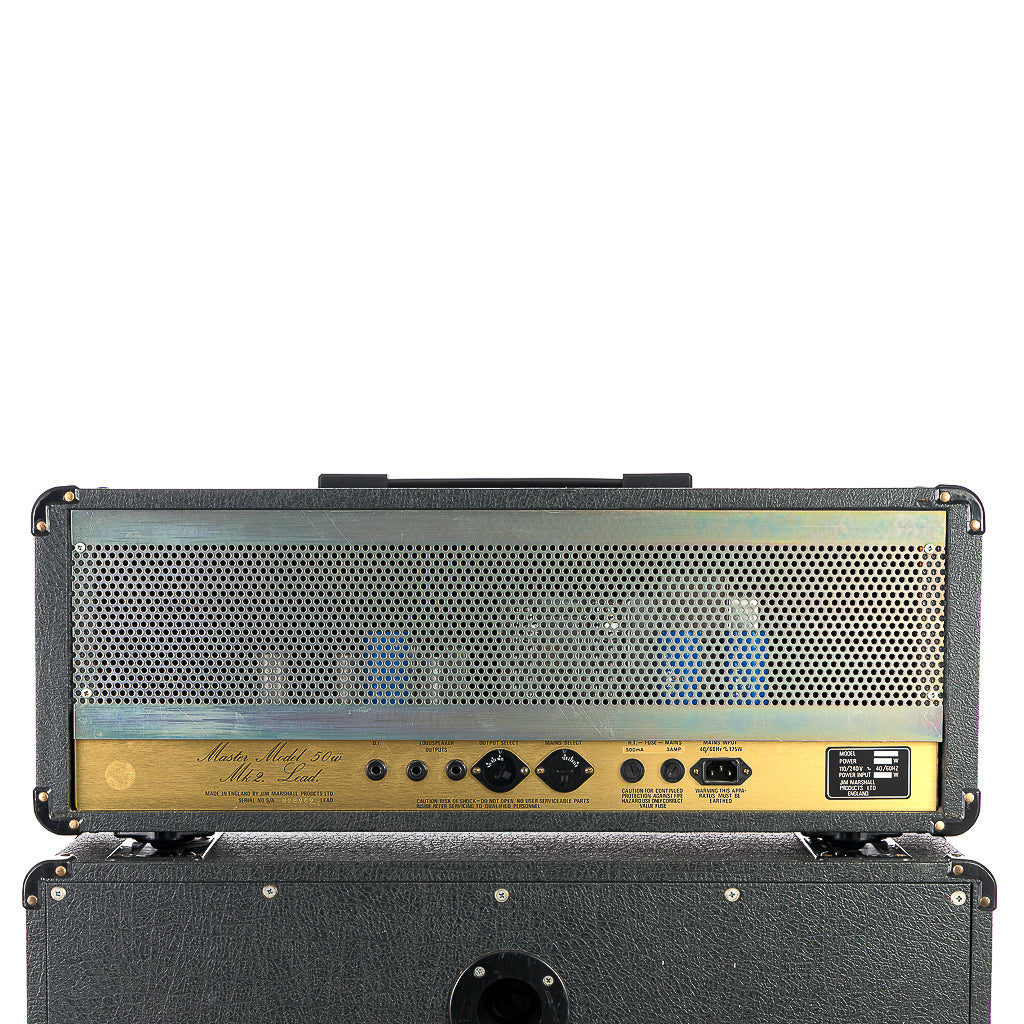 Marshall 1986 JCM 800 MKII Master Model 50 Watt Lead Series 2204 and 4x12 1960A Cabinet.