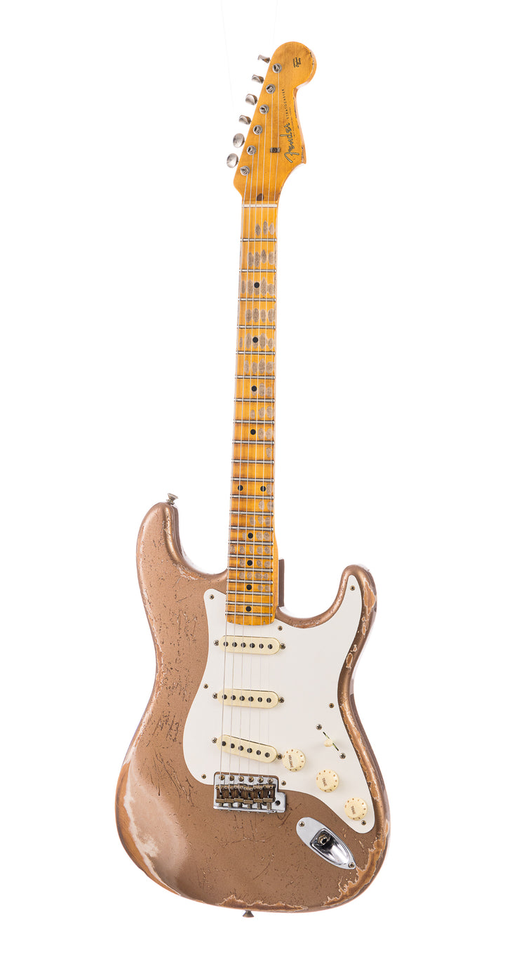 Fender Custom Shop 1957 Stratocaster Heavy Relic, Lark Guitars Custom Run - Fire Mist Gold (966)