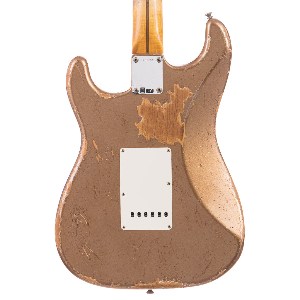 Fender Custom Shop 1957 Stratocaster Heavy Relic, Lark Guitars Custom Run - Fire Mist Gold (966)
