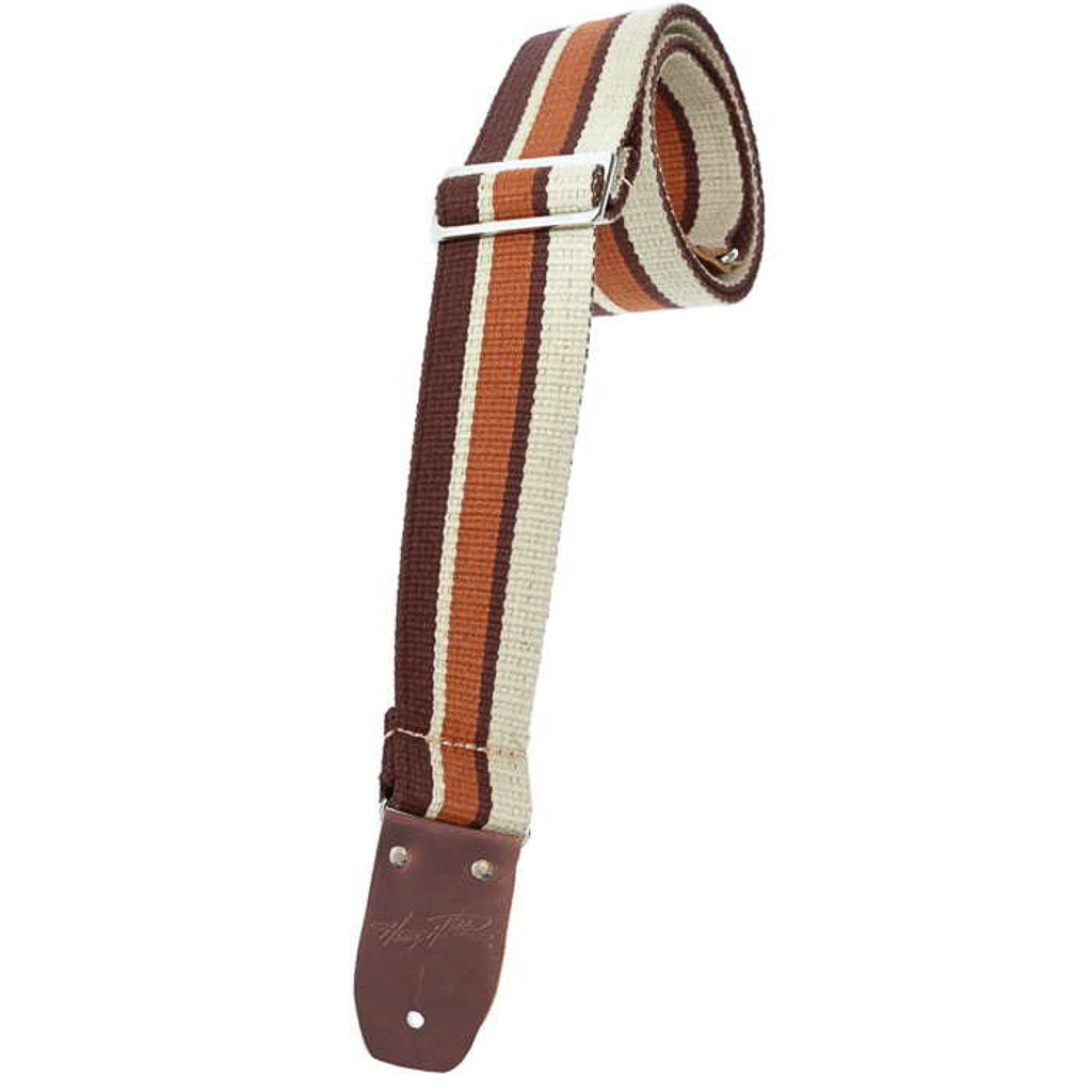 Henry Heller 2" Designer Cotton Strap - Brown Stripe