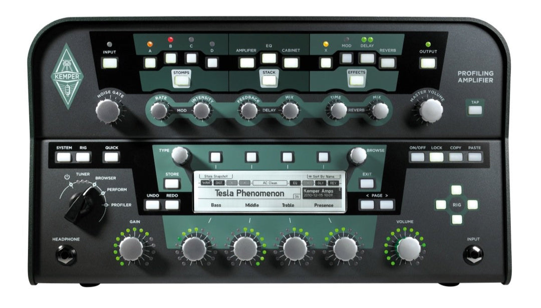 Kemper Profiler Head and Profiler Remote - Black - Available at Lark Guitars