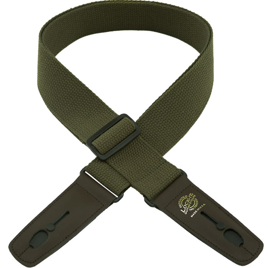 Lock-It 2" Cotton Series Strap - Olive/Brown