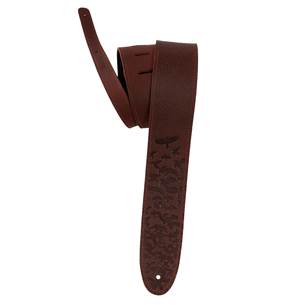 PRS 2.5" Leather Bird Swarm Strap - Rust