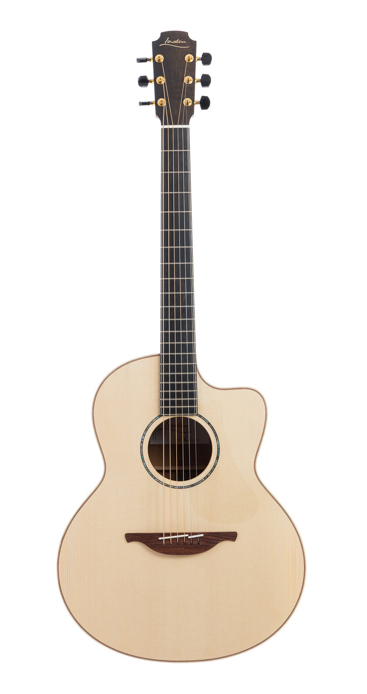 Lowden F-35c Cut Away, Alpine Spruce, Fiddleback Mahogany (885)