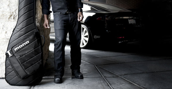 Mono M80 Bass Sleeve Electric Slim Case - Jet Black - M80-SEB-BLK - Available at Lark Guitars