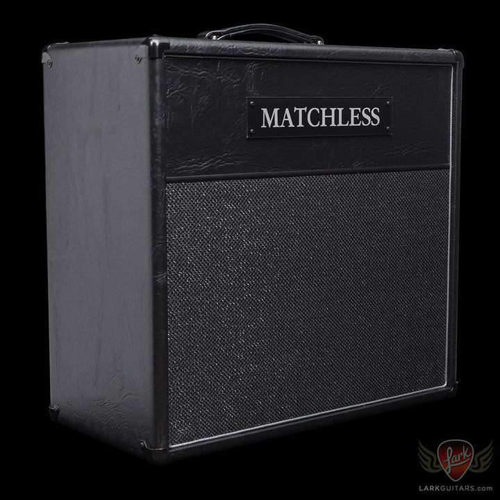 zSOLD - Matchless ESS 1x12 Cabinet - Black (007) - Available at Lark Guitars