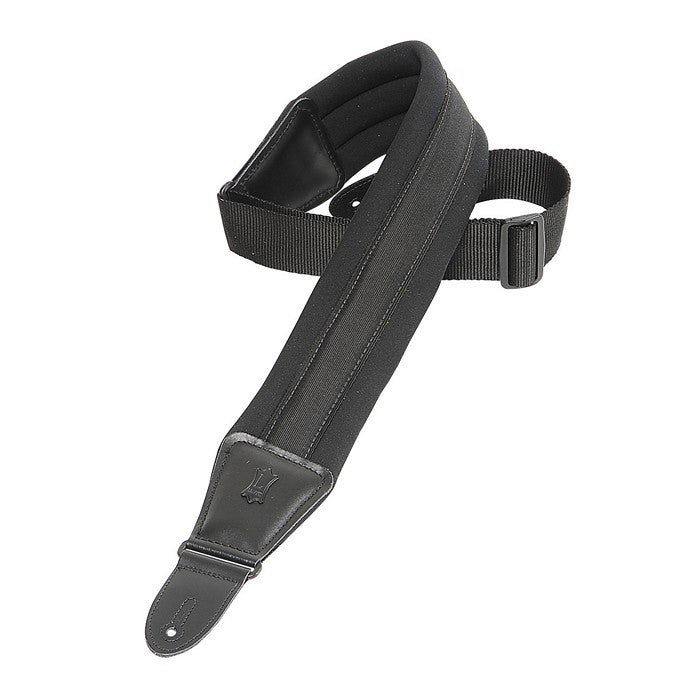 Levy’s PM48NP3-BLK 3.25" Neoprene Guitar Strap - Black - Available at Lark Guitars