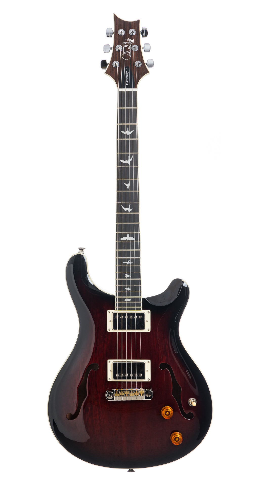 PRS SE Hollowbody Standard Fire Red Burst (638) – Lark Guitars