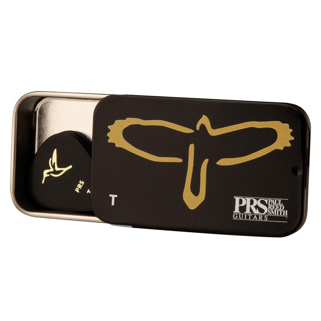 PRS Gold Birds Assorted Picks w/Tin (12) - Thin