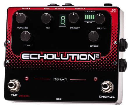 programmable effects pedal Pigtronix E2B Echolution 2 Delay