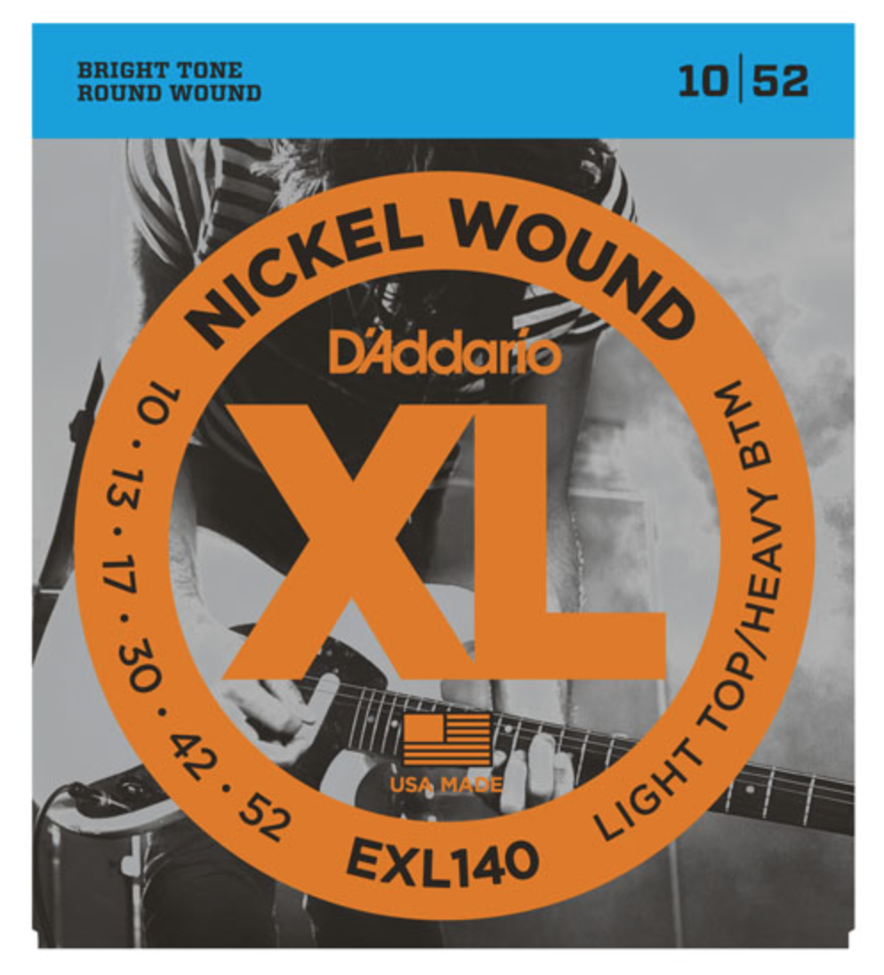 D'Addario EXL140 Nickel Wound Light Top/Heavy Bottom Electric Strings 10-52 - Available at Lark Guitars