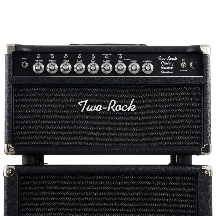 Two-Rock Classic Reverb Signature 100/50 Head Black Chassis - Black with Sparkle Matrix Grille