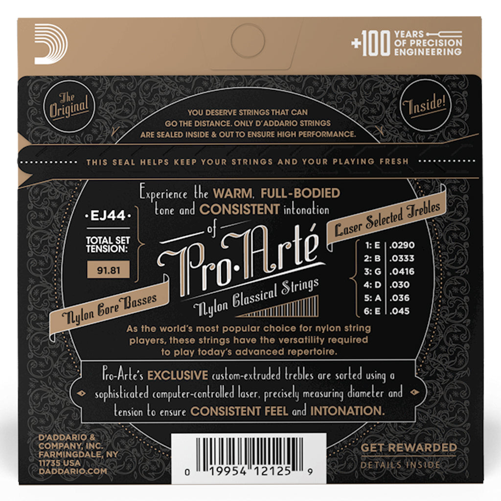 D'Addario EJ44 Pro-Arte Nylon Extra Hard Tension Classical Strings