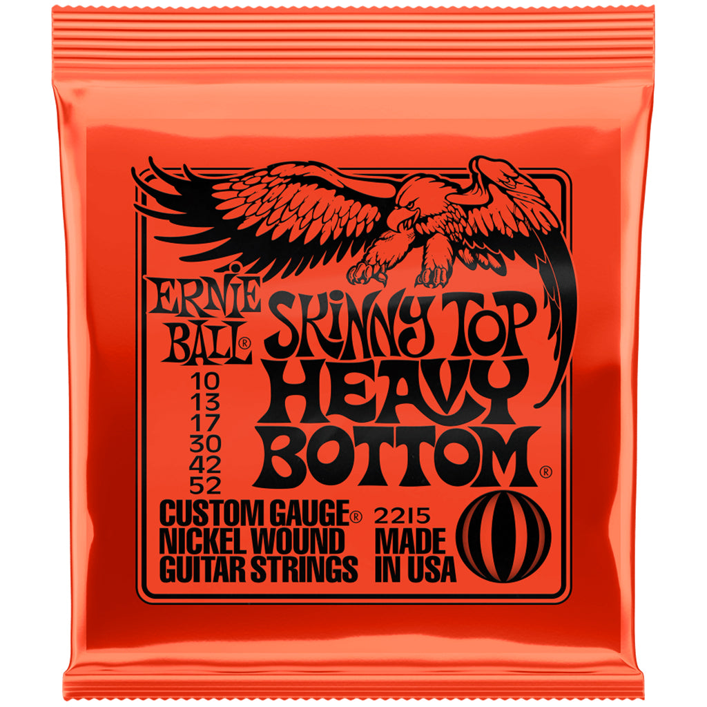 Ernie Ball 2215 Skinny Top Heavy Bottom Slinky Nickel Wound Electric Guitar Strings - 10-52