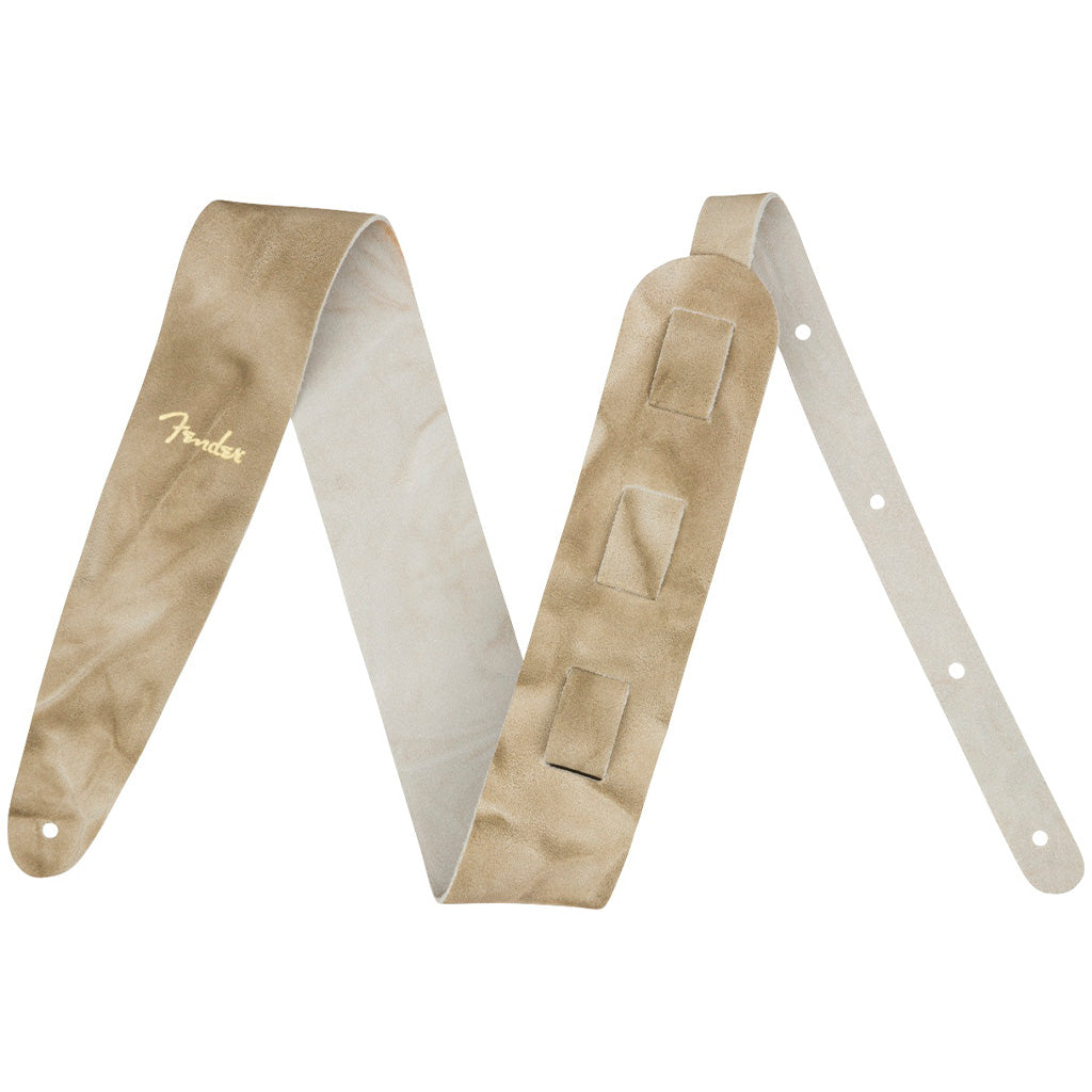 Fender Tie Dye Leather Strap Natural