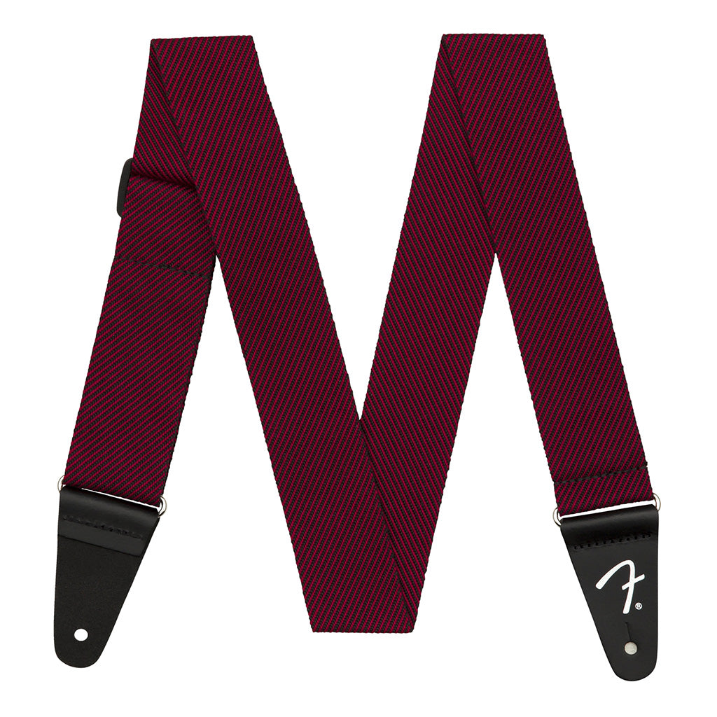 Fender 2" Modern Tweed Strap - Black and Red
