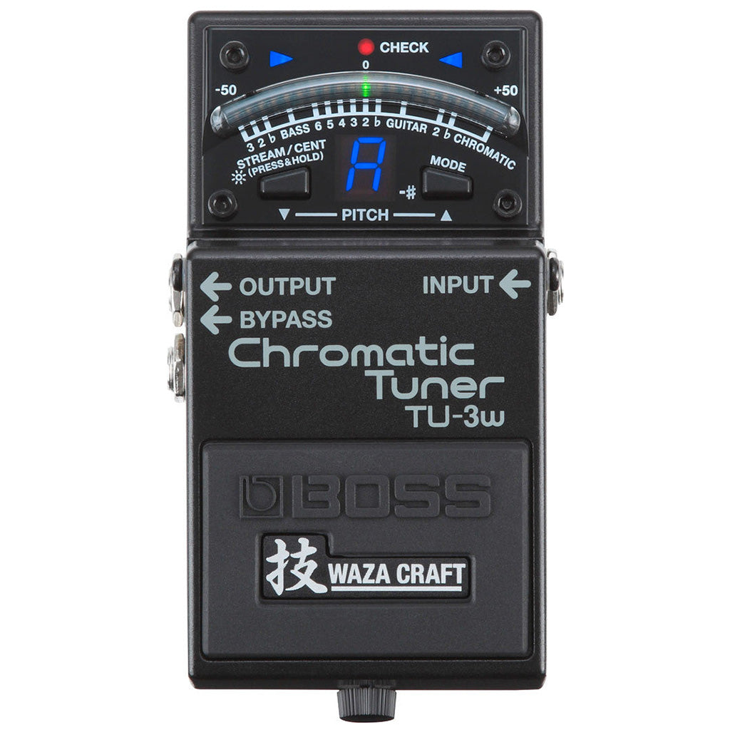 bass guitar tuner pedal Boss TU-3W Chromatic Tuner