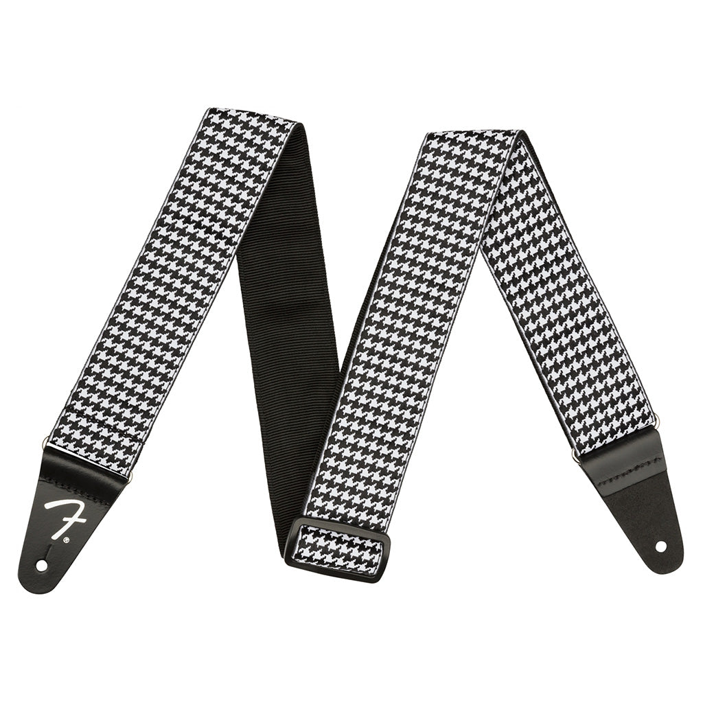 Fender Houndstooth Jacquard Strap - White