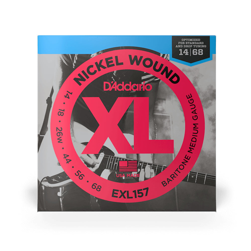 D'Addario EXL157 Nickel Wound Electric Strings - .014-.068 Medium Baritone