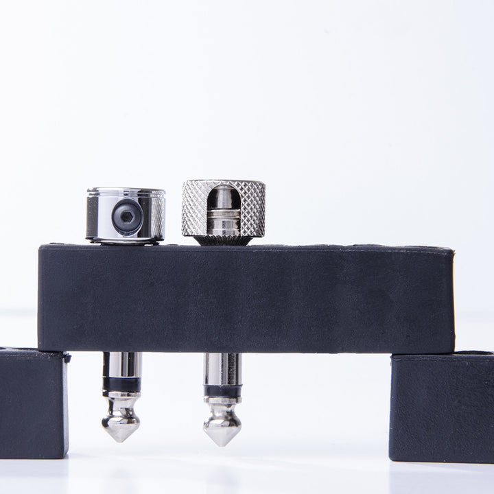 Lava Piston Solder-Free Right Angle Plug - Nickel - LCPTPLGR, Lava Cable - Lark Guitars