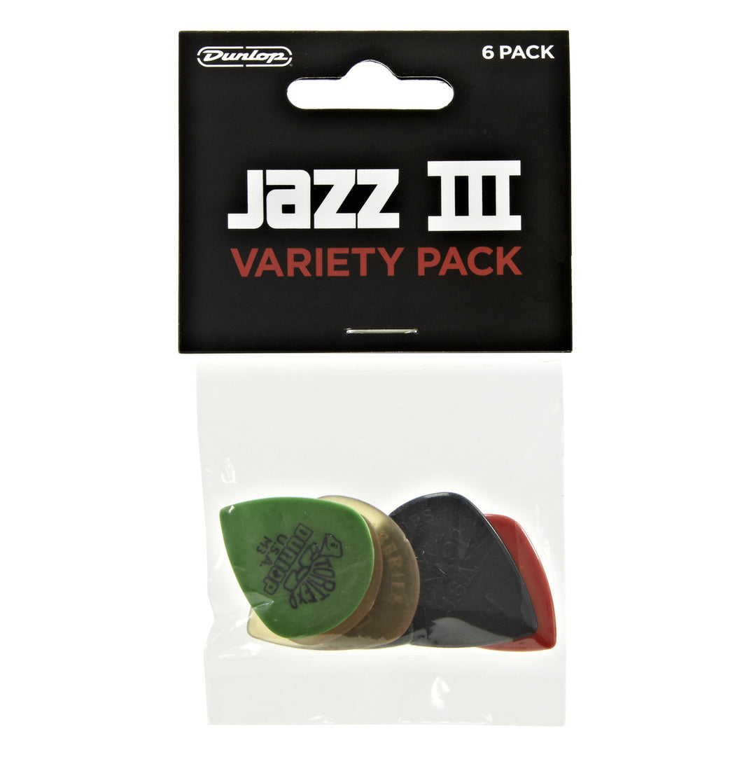 Dunlop PVP103 Pick Variety Pack Jazz III Picks - 6-Pack - Available at Lark Guitars