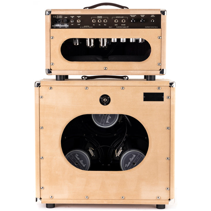 Two Rock Vintage Deluxe Head 35 watt and 3x10 Cabinet - Dogwood Suede/Oxblood