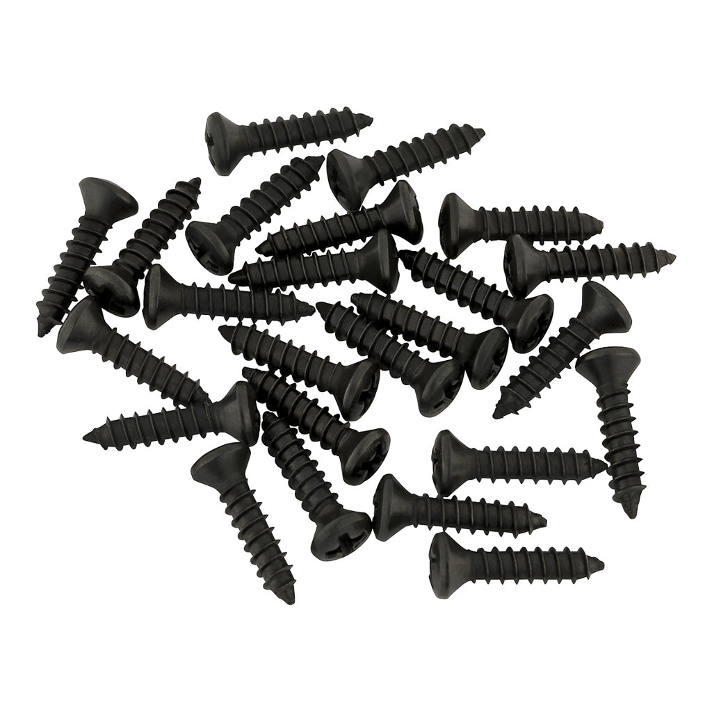 Fender Pickguard/Control Plate Mounting Screws - Black (24-pack)