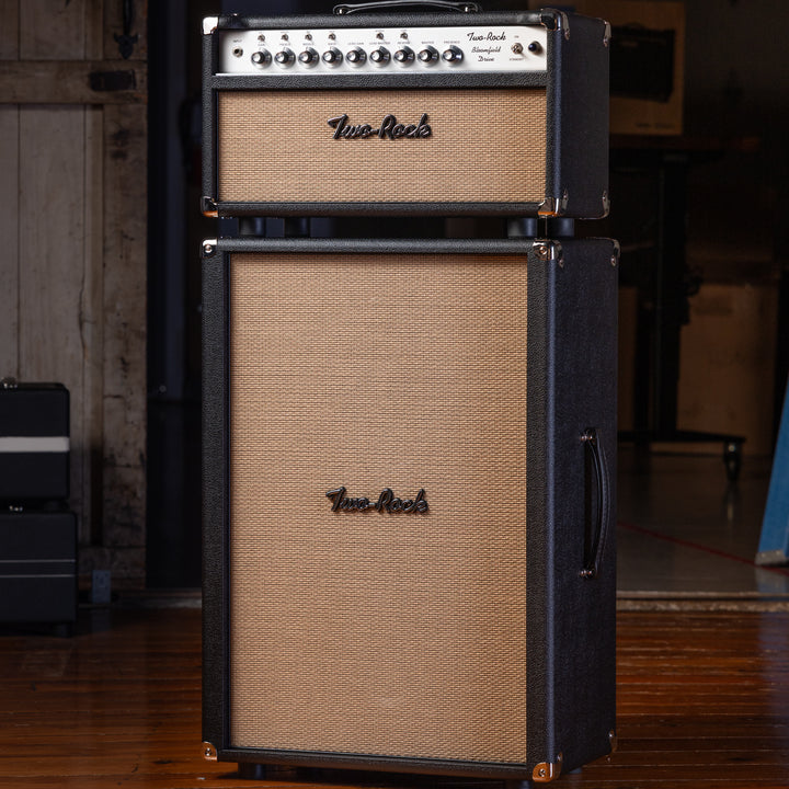 Two-Rock Bloomfield Drive 100/50 Head and 2x12 Cabinet - Black Bronco/Small Weave Cane Grill