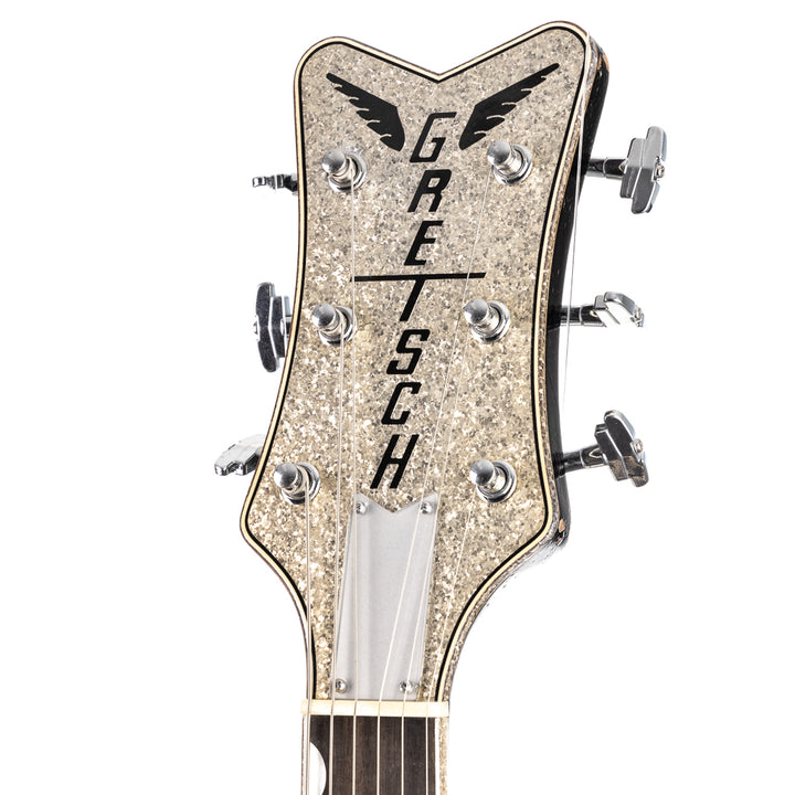 Gretsch USA Custom Shop G6134CS Penguin Relic Masterbuilt by Chad Henricksen  -  Silver Sparkle (738)