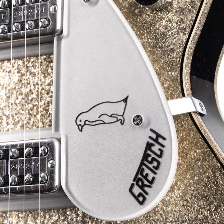 Gretsch USA Custom Shop G6134CS Penguin Relic Masterbuilt by Chad Henricksen  -  Silver Sparkle (738)