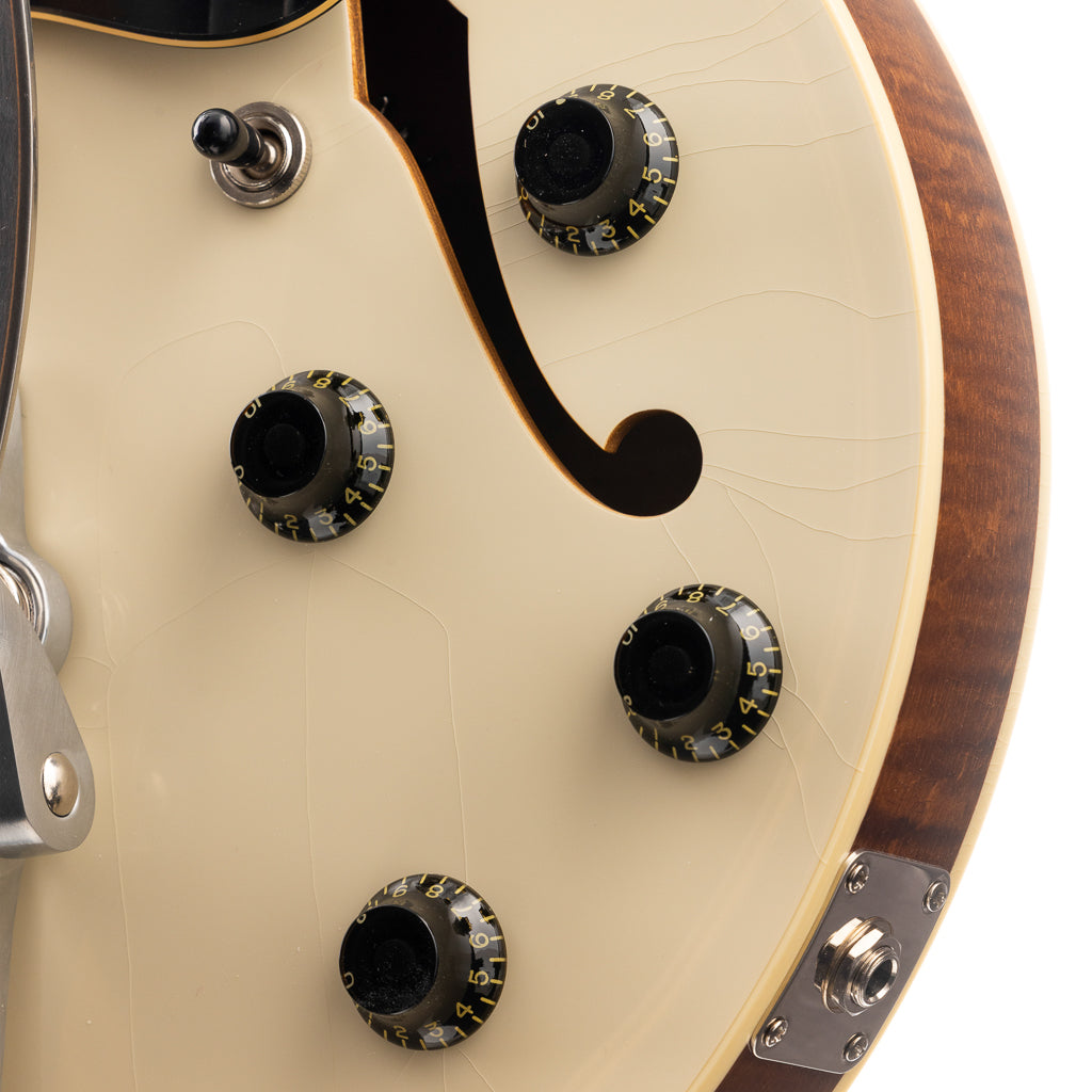 Collings I-30 LC with Bigsby, Humbuckers - Aged Olympic White (857)