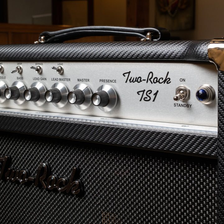 Two-Rock TS1 100/50 Watt Head, 1×12 Open-Back Cabinet — Carbon Fiber