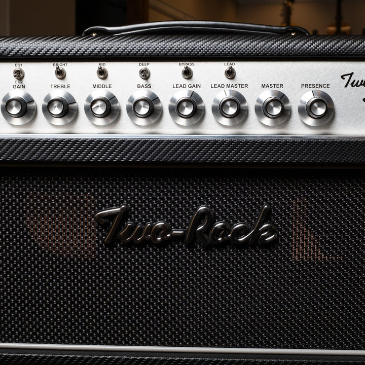 Two-Rock TS1 100/50 Watt Head, 1×12 Open-Back Cabinet — Carbon Fiber