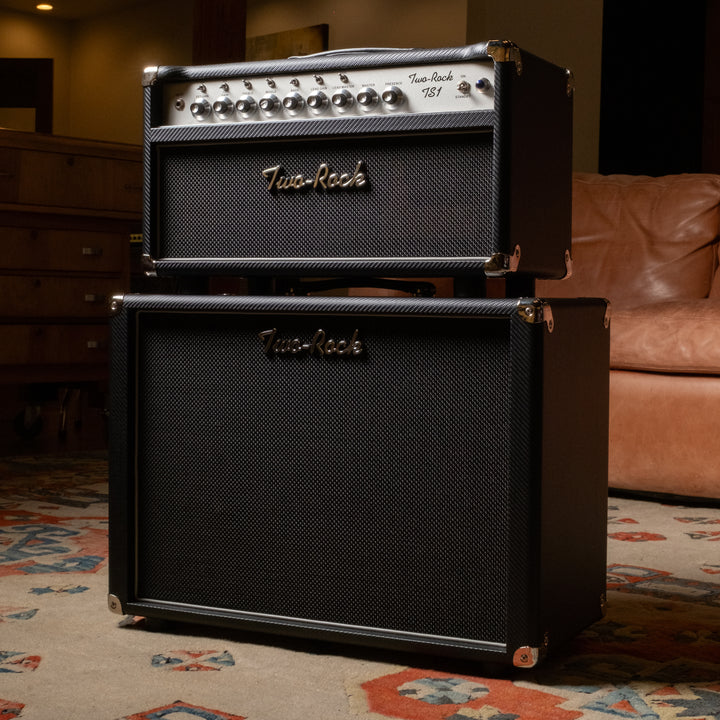 Two-Rock TS1 100/50 Watt Head, 1×12 Open-Back Cabinet — Carbon Fiber