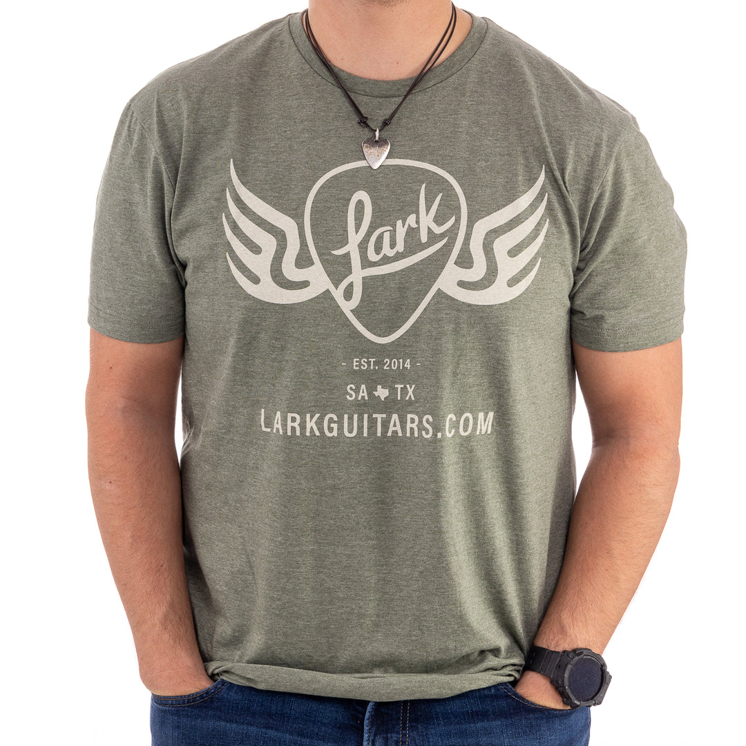 Lark Guitars - Heather Military Green T-Shirt